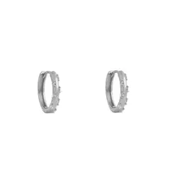 BOAZ JOYAS - ARGOLLAS SINTRA WHITE BAÑADAS EN ORO BLANCO