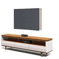 Rack Tv 70¨ Stand Arc 1.8 Blanco Caramelo