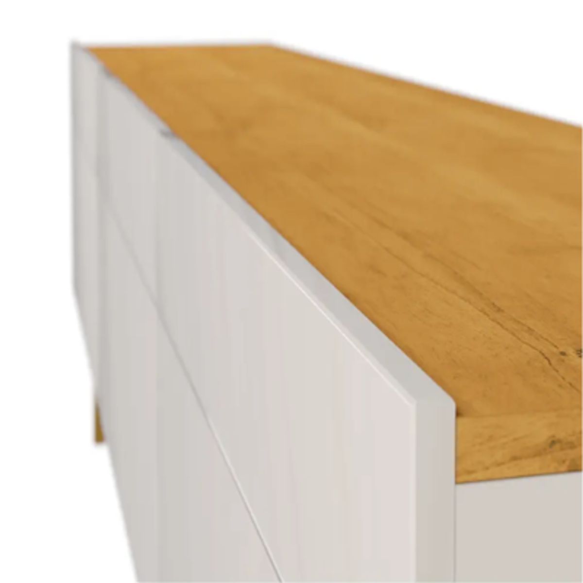 BE DESIGN - Rack Tv 70¨ Stand Classic 1.8 Cajones Blanco Caramelo