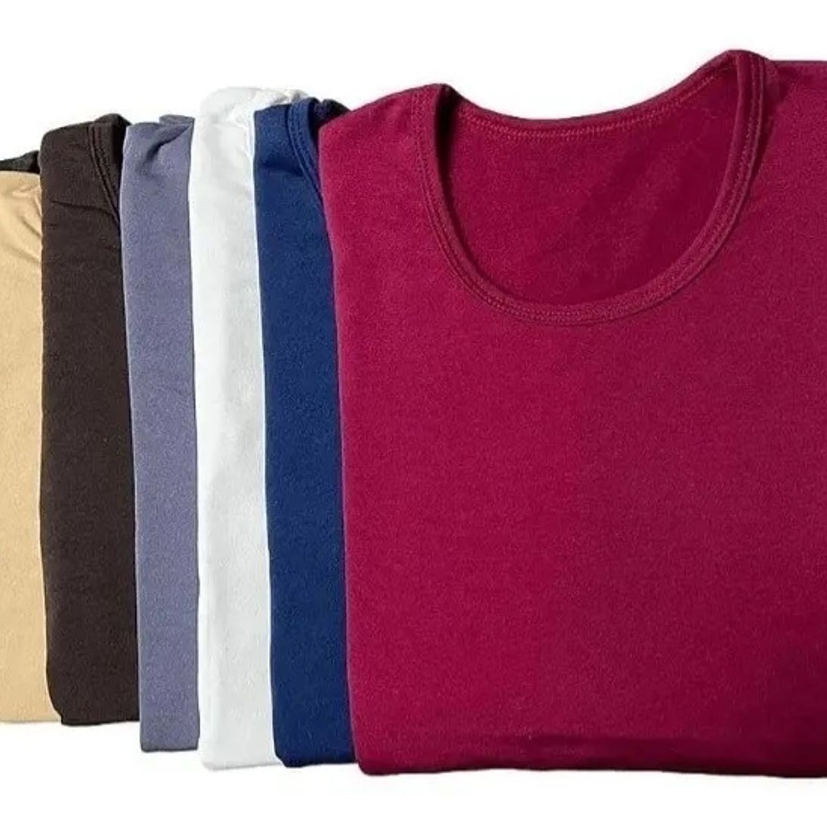 GARSIL - Pack 4 Camiseta Primera Capa De Bambú Polera Manga Larga Mujer