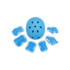 GENERICO - Set Protección Para Patinar Casco Coderas Rodilleras