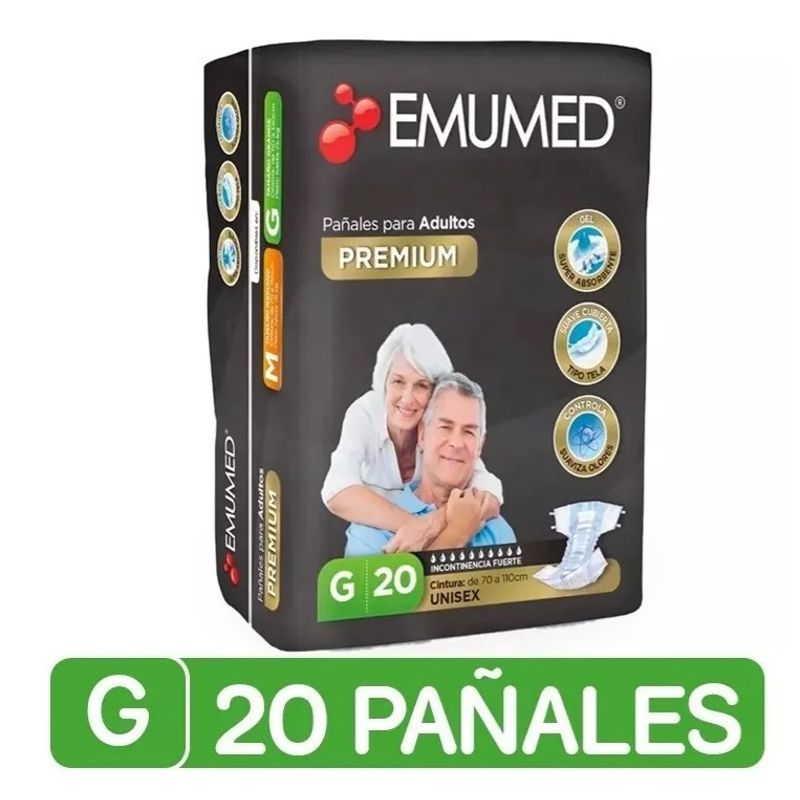EMUMED - Pañales Adulto Emumed Premium G