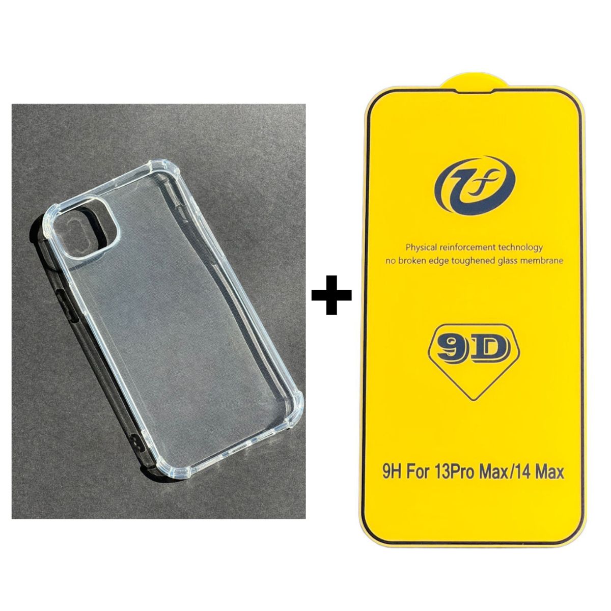 GENERICO - Carcasa Para iPhone 14 Plus Transparente Reforzada + Mica