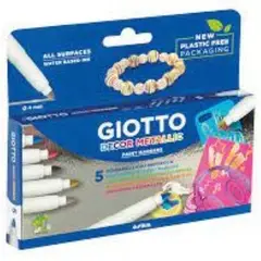 GIOTTO - Marcadores metálicos Decor Metallic 5un