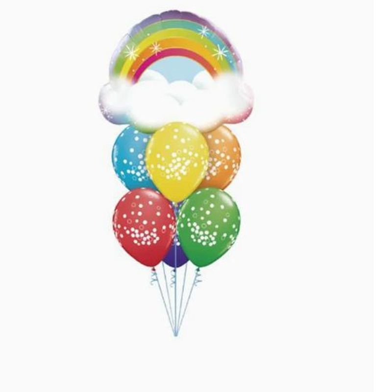 GENERICO - Set De Globos Latex Diseño Arcoiris Varios Colores