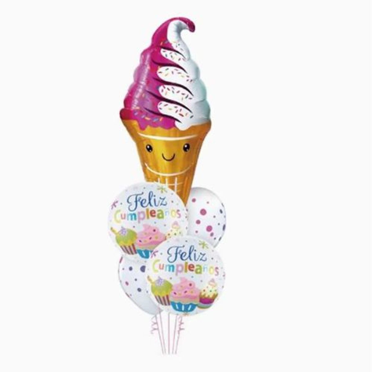 GENERICO - Set De Globos Latex Diseño Barquilla Colores