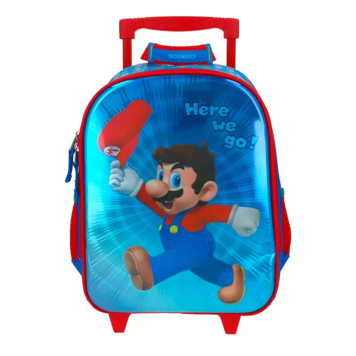 NINTENDO - MOCHILA CON RUEDAS PEQUEÑA INFANTIL ORIGINAL SUPER MARIO