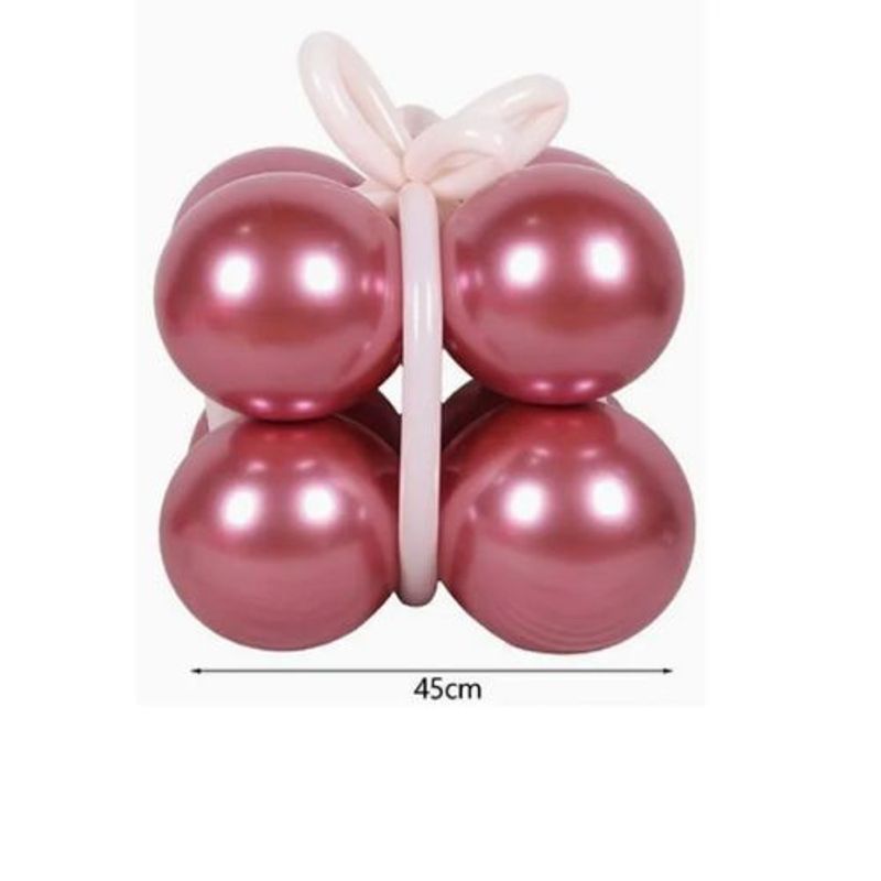 GENERICO - Set De Globos Latex Cumpleaños Color Fucsia