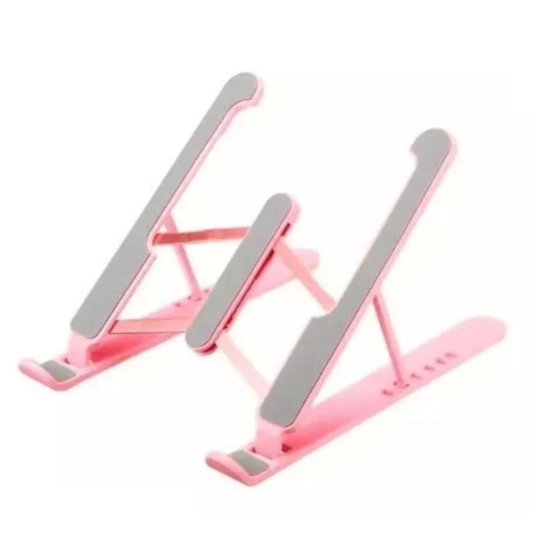 GENERICO - Base Apoyo Soporte Plegable Para Notebook Macbook Tablet P1 Rosa