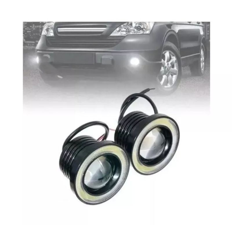 GENERICO - Focos Neblineros Led Luz Azul Claro 89mm Autos Camioneta