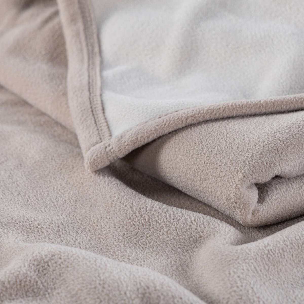 ROSEN - Frazada Rosen 410 gramos Bicolor Gris Topo 2 Plazas