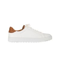 Vélez Zapatilla Tenis Casual De Cuero Combinados Blanco