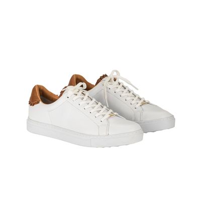 Imagen 2 del producto Vélez Zapatilla Tenis Casual De Cuero Combinados Blanco