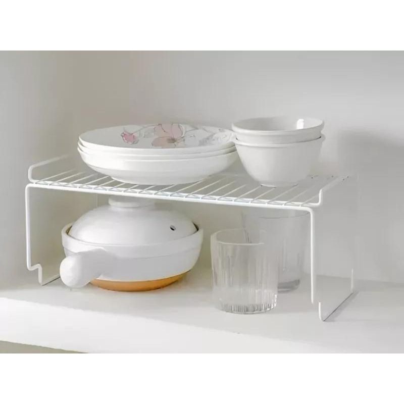 GENERICO - Repisa Organizadora Metalica para Platos y Tazas Cocina