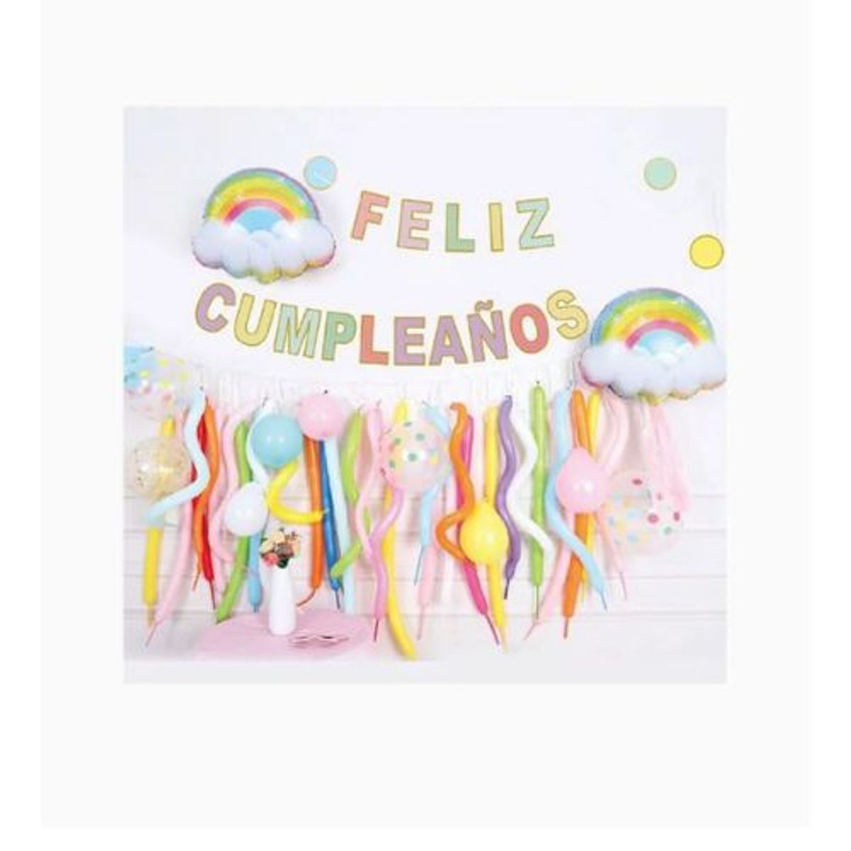 GENERICO - Set De Globos Latex Largos Varios Colores