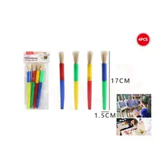 GENERICO - Set Pinceles 17 Cm 4 Piezas