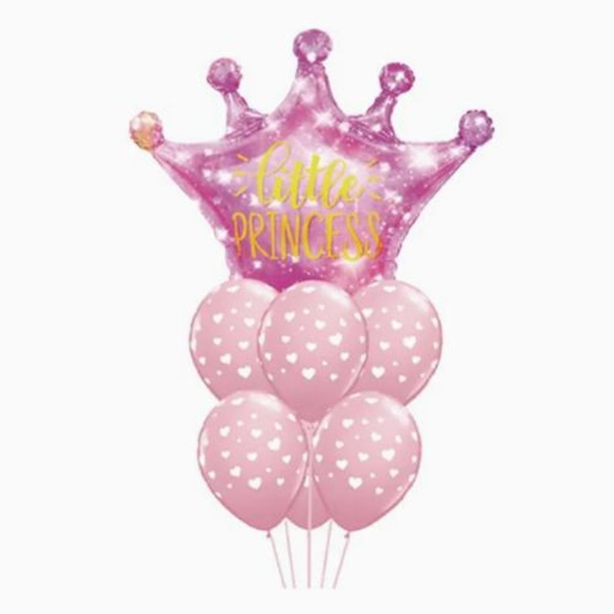 GENERICO - Set De Globos Latex Princesa Color Rosa