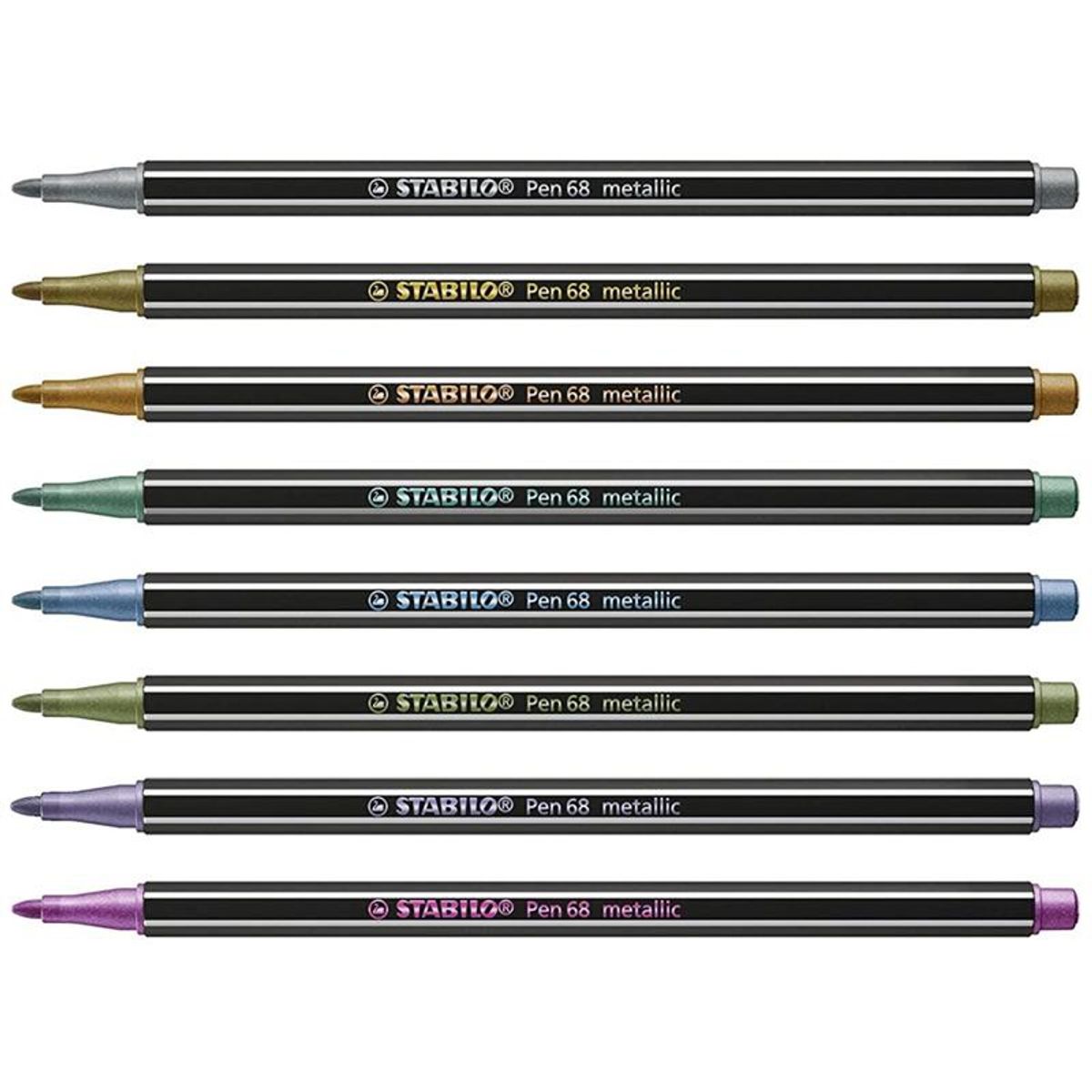 STABILO - Stabilo 6 Pen 68 Metallic Marcadores Metálicos Caja Metálica