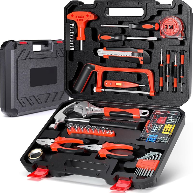 FRANAFOR - Kit Herramientas Manuales Llaves Allen Juego Caja Dados