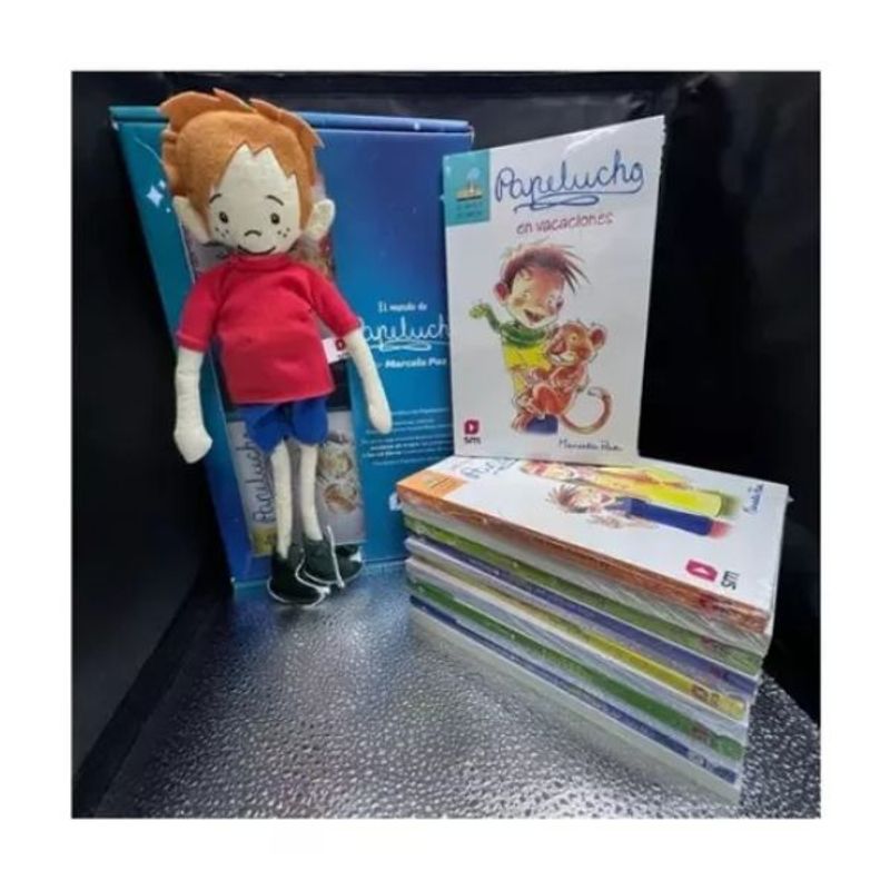 SM EDICIONES - Colección Papelucho 12 Tomos (incluye Peluche) Marcela Paz