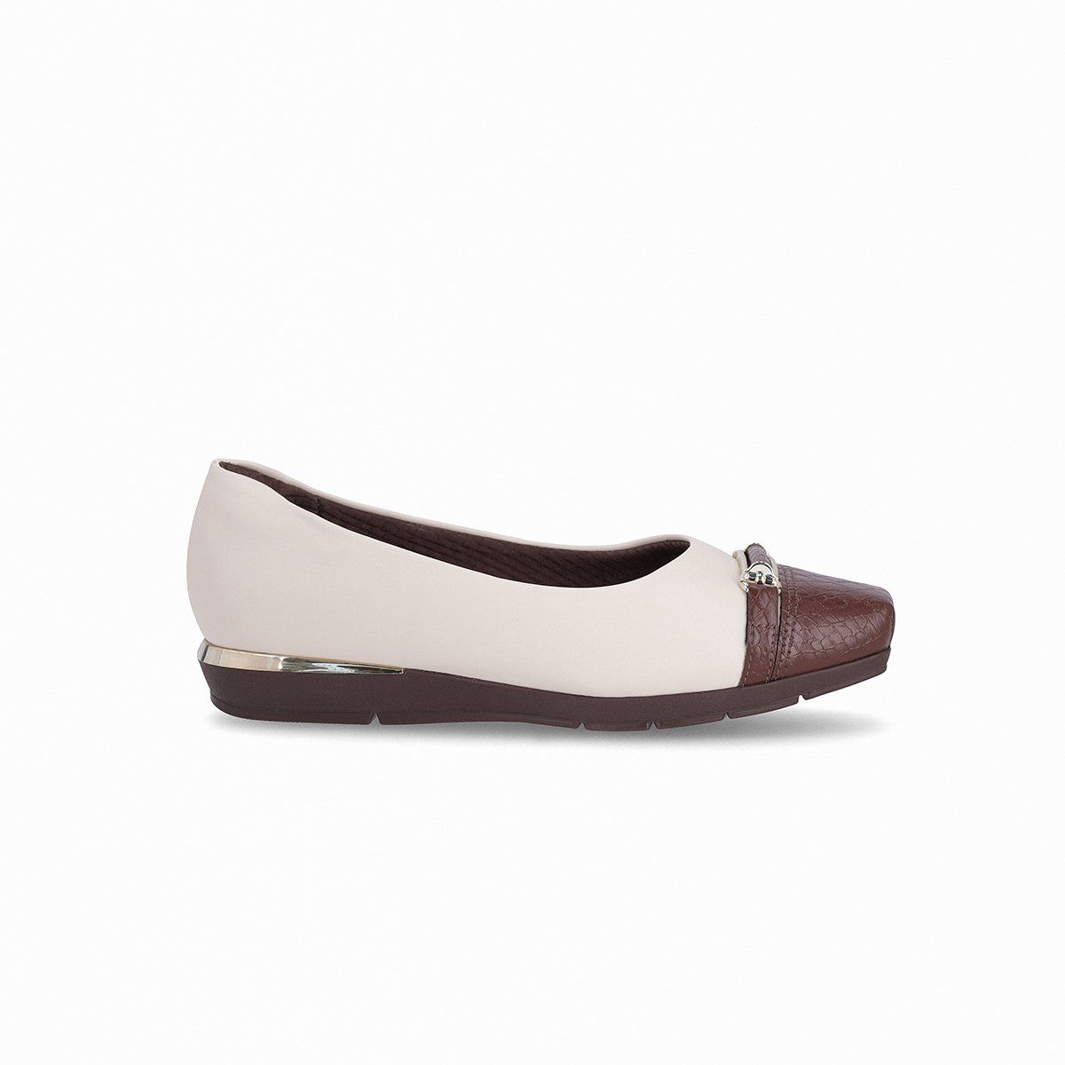 PICCADILLY - Zapato Mujer Café/Hueso Fernanda Piccadilly