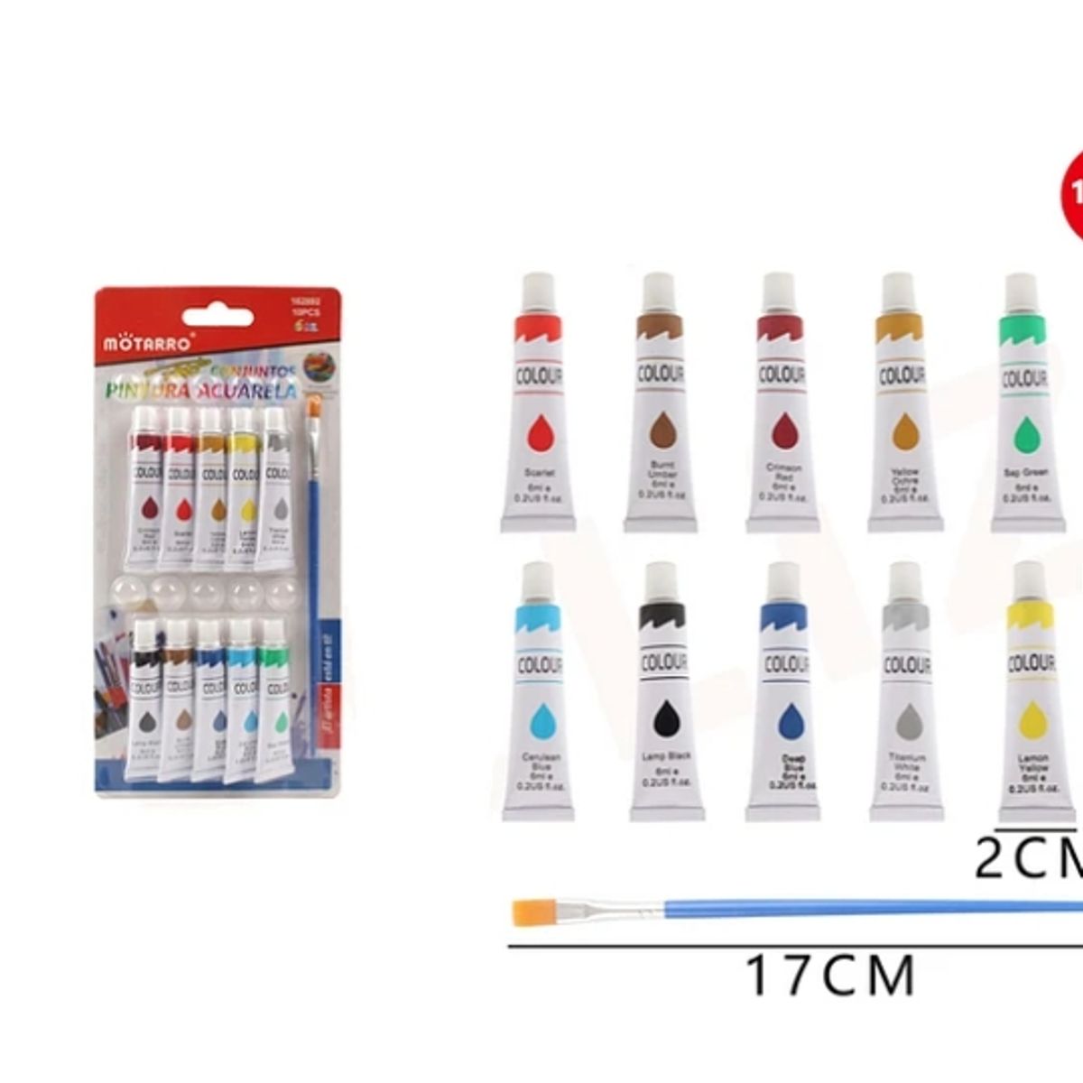 GENERICO - Pintura Óleo 10 Colores