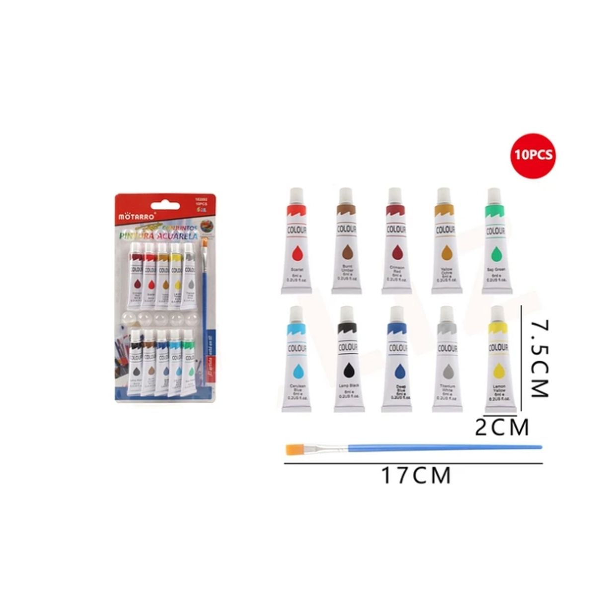 GENERICO - Pintura Óleo 10 Colores