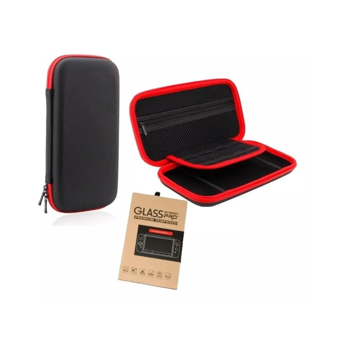 GENERICO - Estuche Protector Compacto Para Nintendo Switch +mica Vidrio
