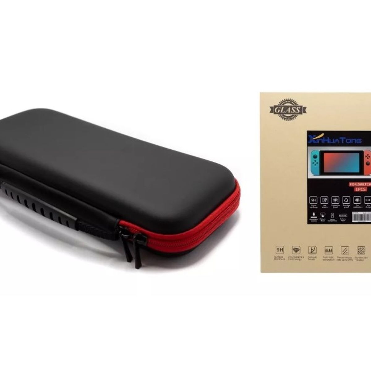 GENERICO - Estuche Protector Compacto Para Nintendo Switch +mica Vidrio