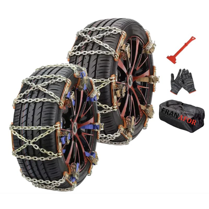 FRANAFOR - Cadena Nieve Auto Neumatico Metalicas Universal Resistentes