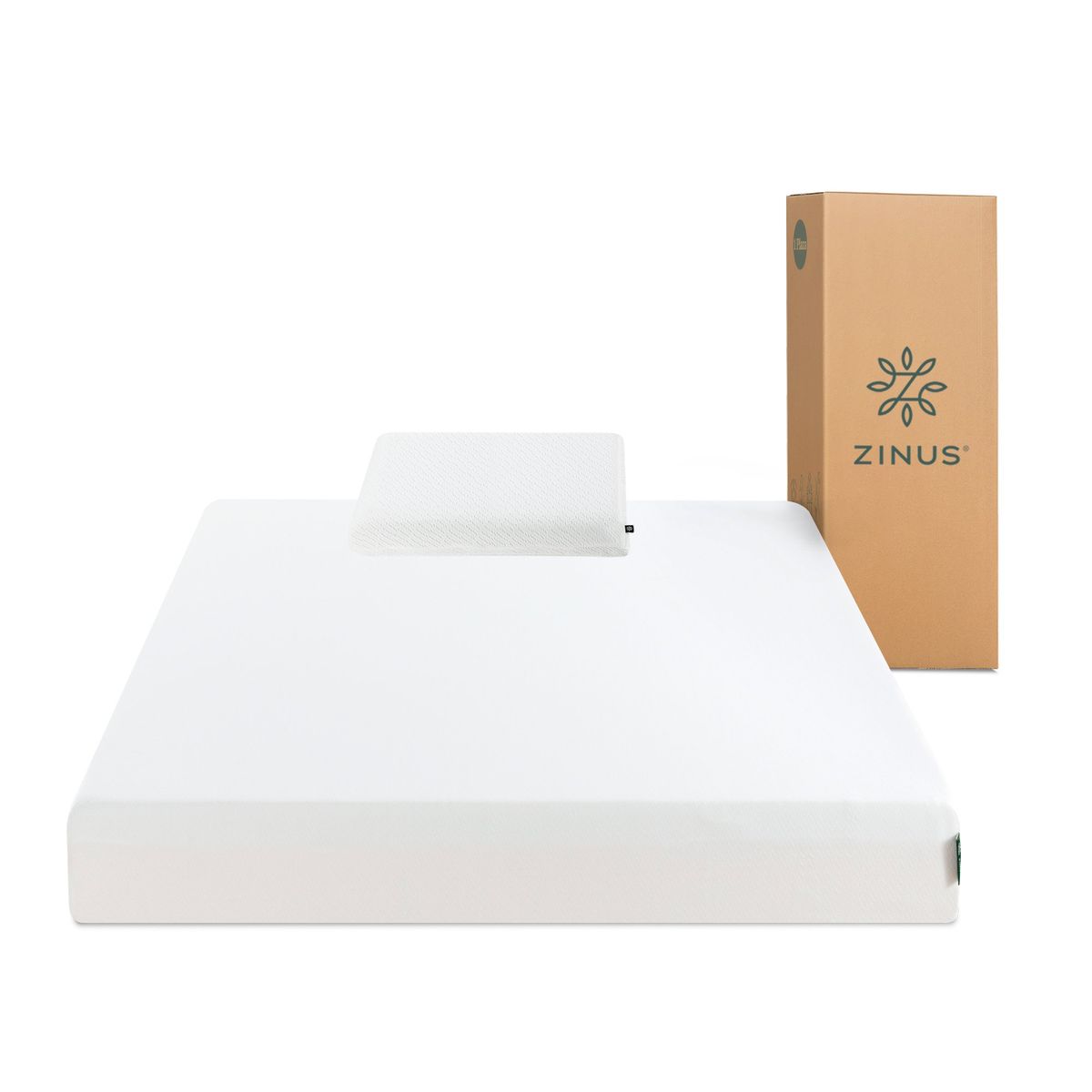 ZINUS - Colchón 1 Plaza Espuma Zinus Compact Memory Foam 90x190x15cm