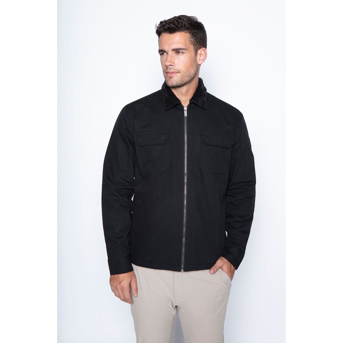 NIMTU - Chaqueta Twill Maule Negro Nimtu