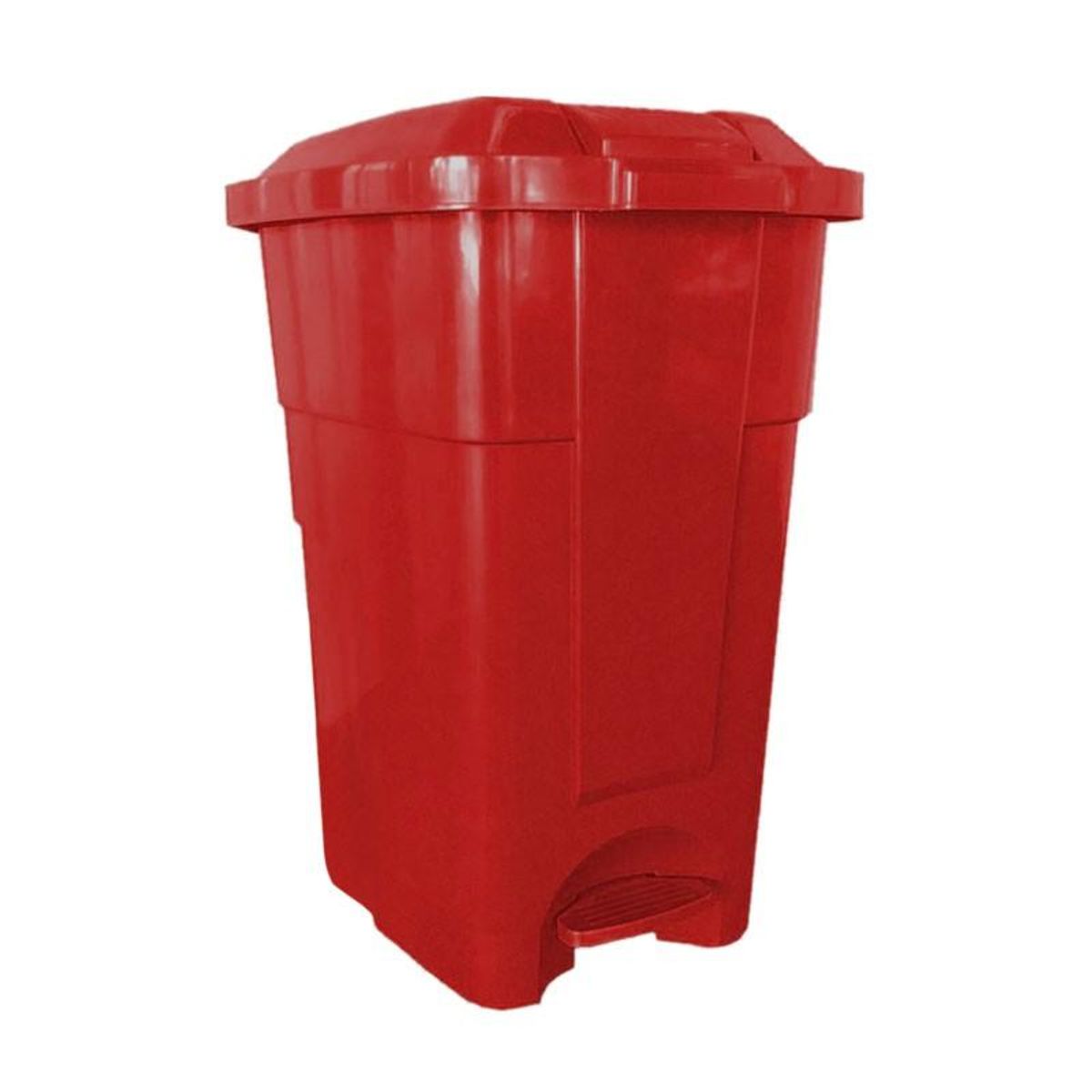 IMAHE - BASURERO 50 LT ROJO CON PEDAL IMAHE