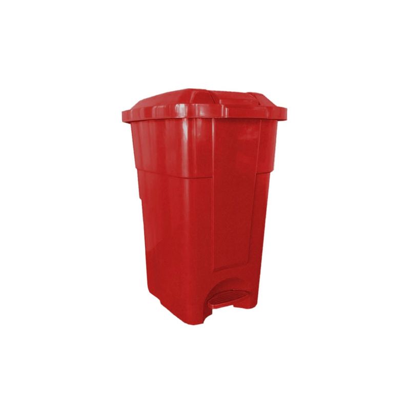 IMAHE - BASURERO 50 LT ROJO CON PEDAL IMAHE