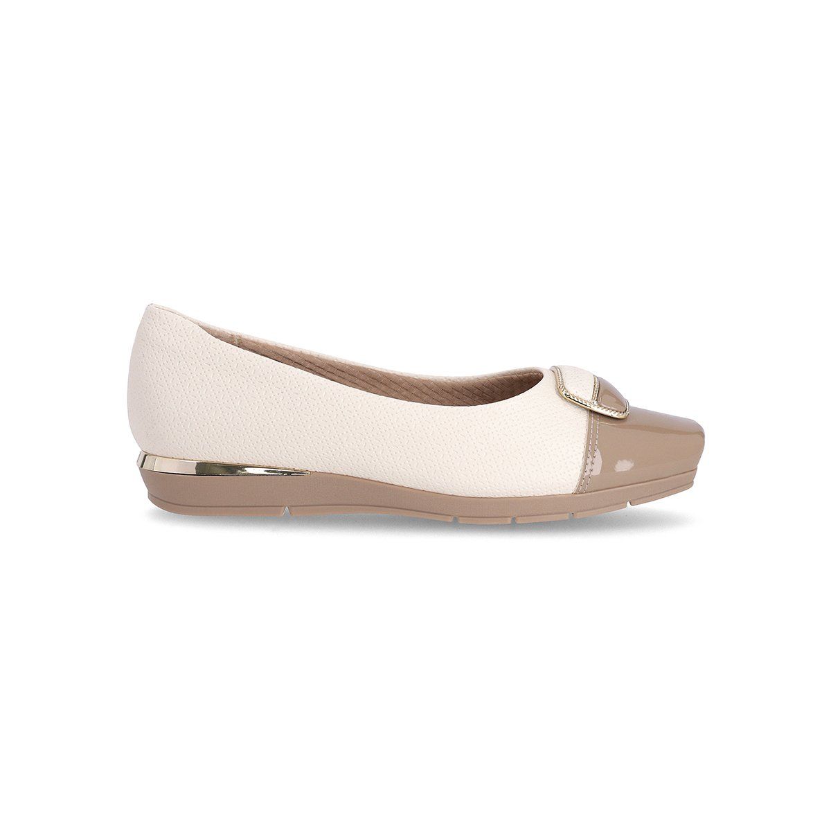PICCADILLY - Zapato Mujer Hueso/Taupe Fernanda Piccadilly