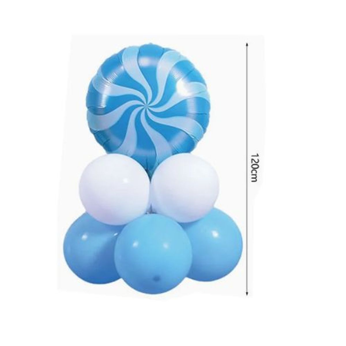 GENERICO - Set Globos Latex Color Celeste 10 Unidades