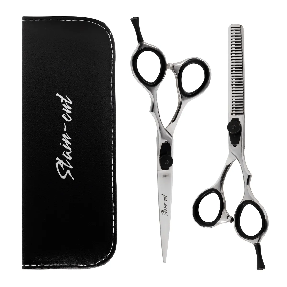 GENERICO - Set de 2 Tijeras de Peluquería + Estuche 6 Pulgadas Pakistán