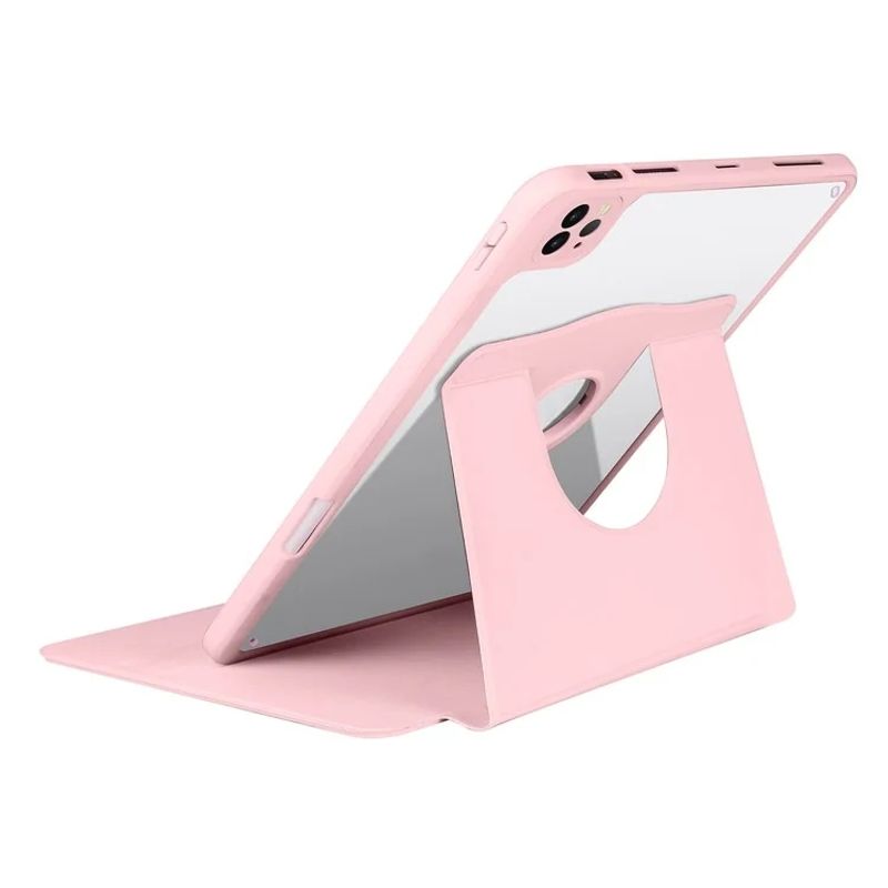 GENERICO - Carcasa Para iPad Pro 11 / Air 4 Air 5 Con Soporte Giratorio 360° Rosa