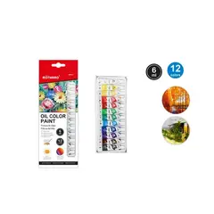 GENERICO - Kit Pinturas 12 Colores Al Oleo 6ML