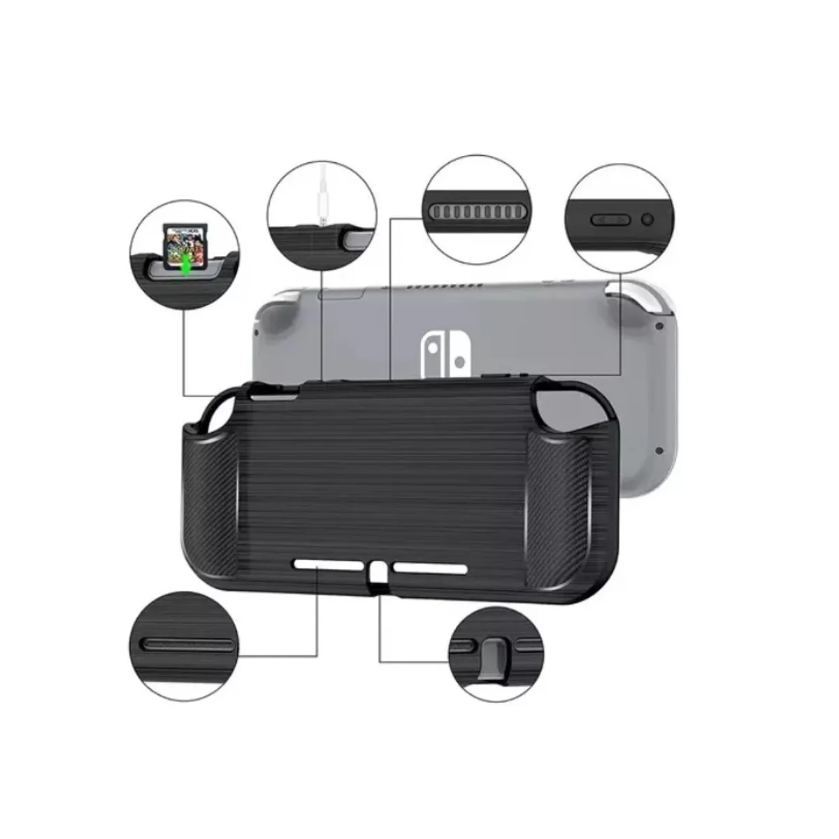GENERICO - Carcasa Funda Protectora Nintendo Switch Lite Silicona