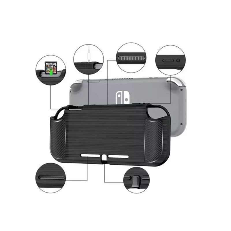 GENERICO - Carcasa Funda Protectora Nintendo Switch Lite Silicona