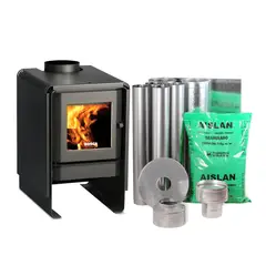 BOSCA - Pack Estufa a Leña Eco 380 + Kit de instalación