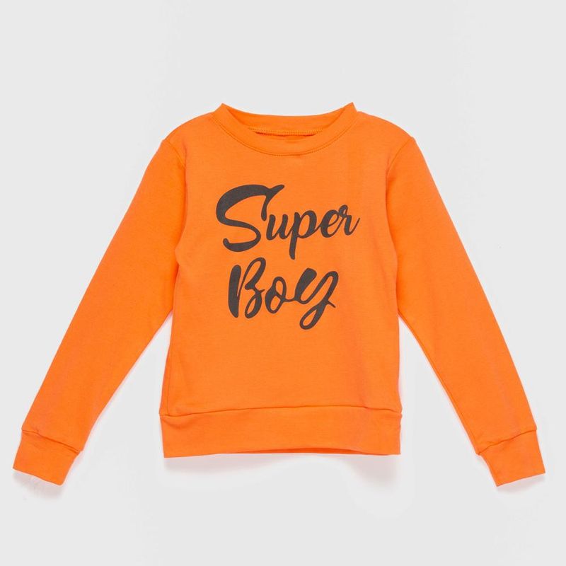 COYOTE KIDS - Polera naranja super boy algodón peruano - Naranja_.