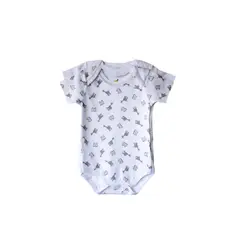 COYOTE KIDS - Pack body blanco jirafas manga corta algodón peruano - Blanco