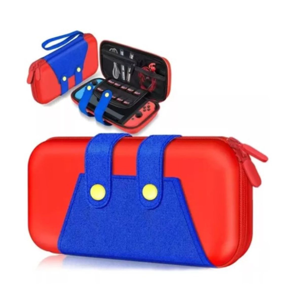 GENERICO - Estuche Protector Duro + Lamina Mica Nintendo Switch Oled