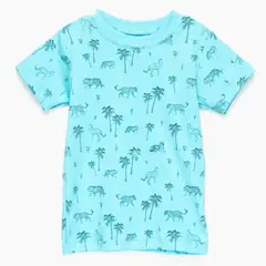 COYOTE KIDS - Polera celeste safari algodón peruano - Celeste