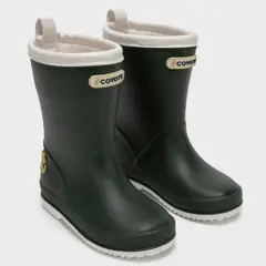 COYOTE KIDS - Bota de agua verde militar ribete blanco - Verde