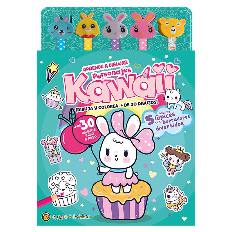 EDITORIAL GUADAL - Libro Aprende A Dibujar - Personajes Kawaii