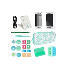 GENERICO - Funda Protector Nintendo Switch Oled Animal Crossing 27pzs