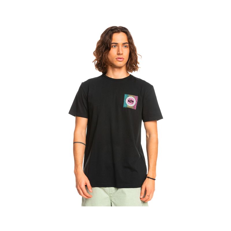 QUIKSILVER - Polera Hombre  Quiksilver Shadow Groove Negro
